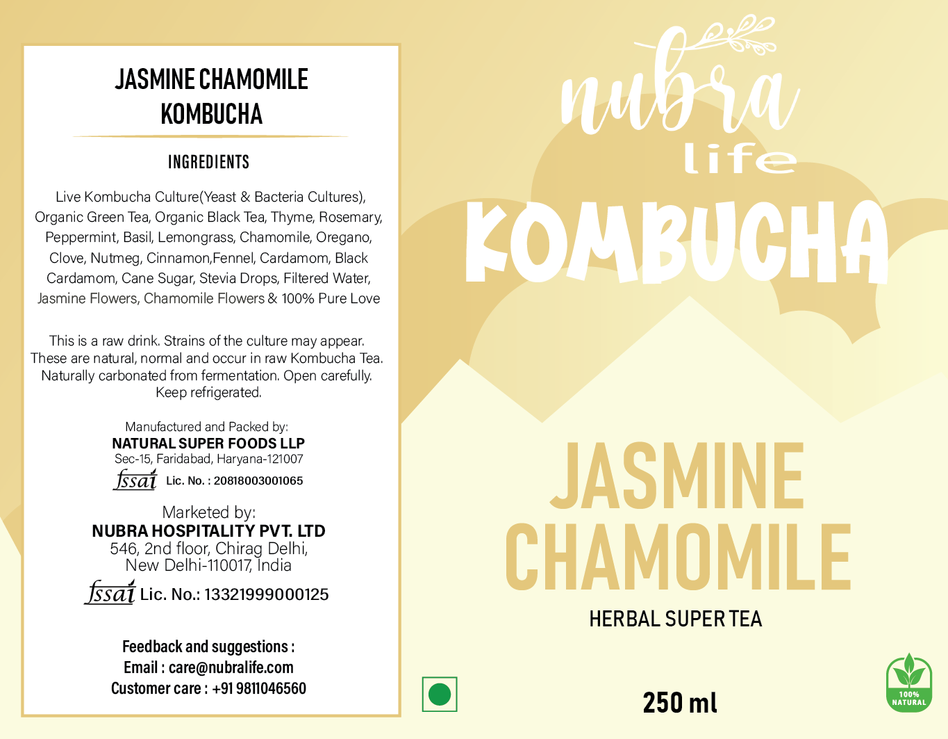 JASMINE CHAMOMILE KOMBUCHA